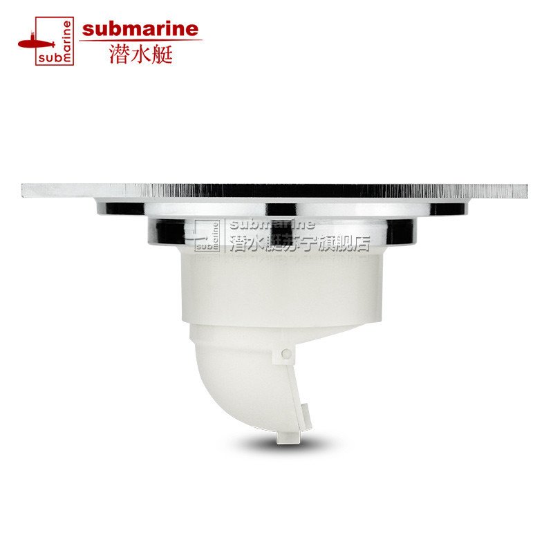 潜水艇全铜防臭地漏全铜 大地漏 防虫防臭芯 大地漏盖板下水快有拦发滤网 TF75-15