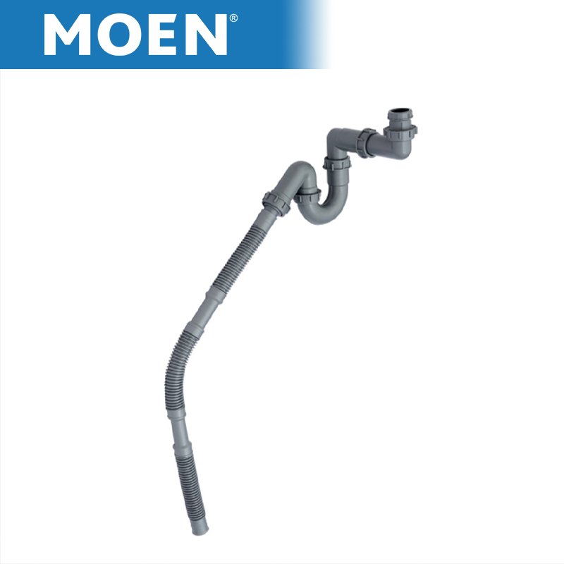 MOEN/摩恩 下水管 浴室柜PP存水弯下水管 耐用排水管/S弯管/防臭排水BCA05-002