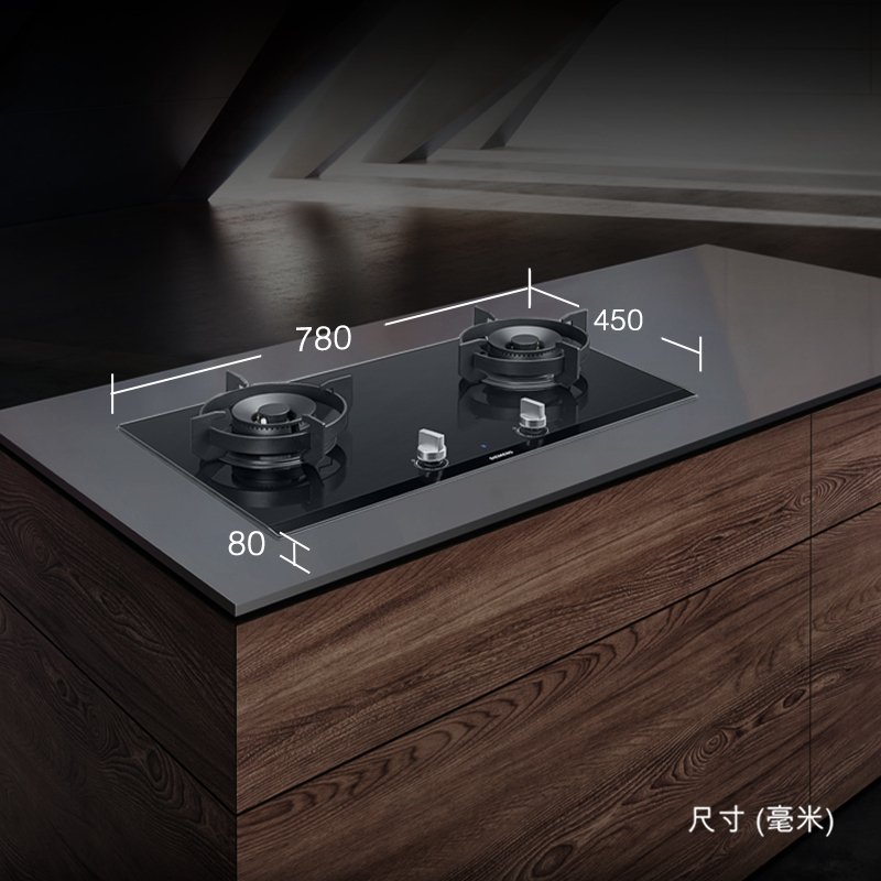 西门子嵌入式多眼燃气灶ER45K155MP