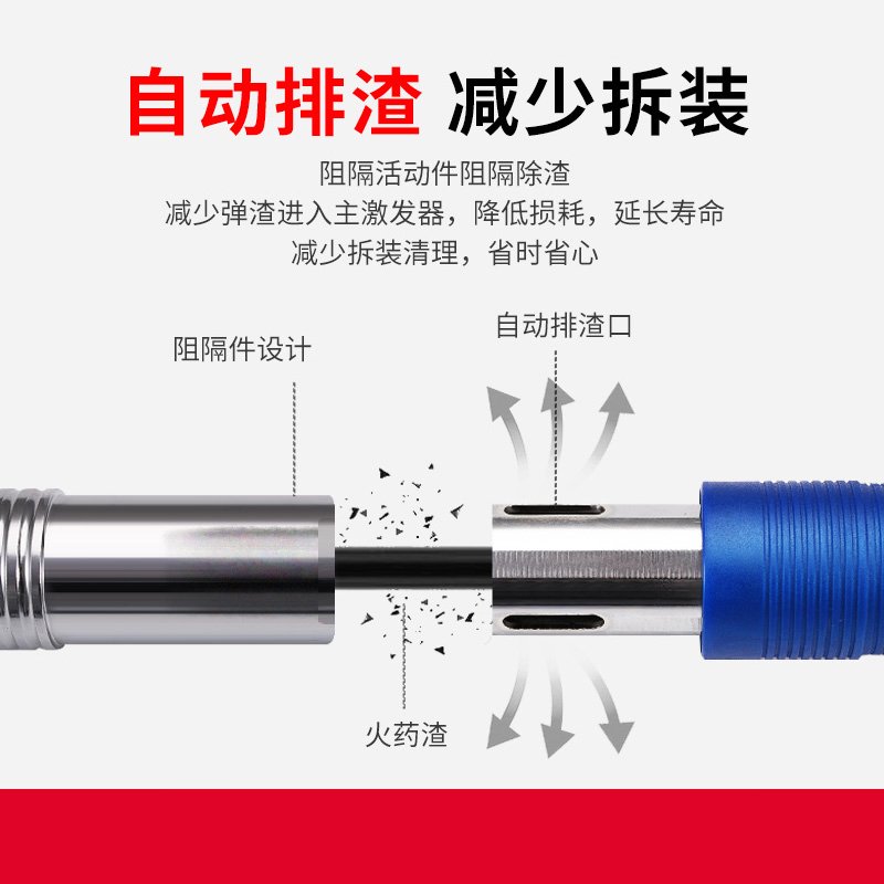 闪电客吊顶神器射钉消音一体射钉炮钉线电箱空调固定打钉器 T8000可调节威力射钉器塑箱+送100钉