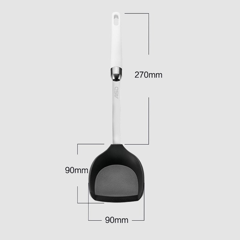 爱仕达（ASD）隽雅系列护锅铲 硅胶铲厨房小工具 铲舀多用 炒菜铲子不粘锅专用不伤锅耐高温