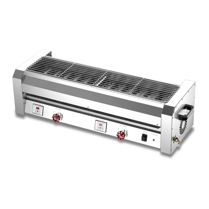 燃气液化气煤气烧烤炉烘焙精灵商用摆摊天然气烤串机烤生蚝面筋机器