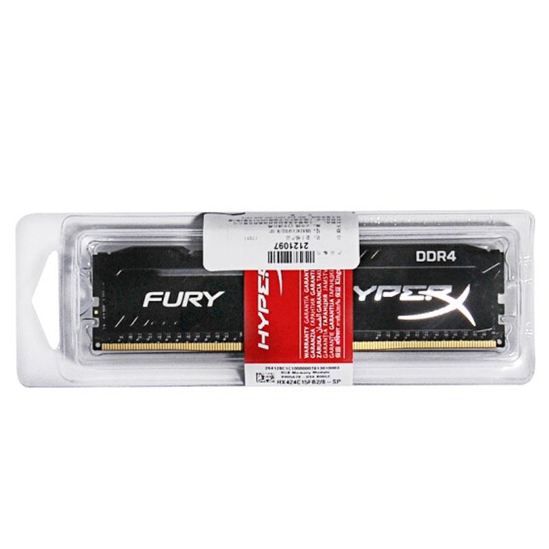 金士顿(Kingston)骇客神条 Fury系列 DDR4 2400 8G 台式机内存条 兼容2133