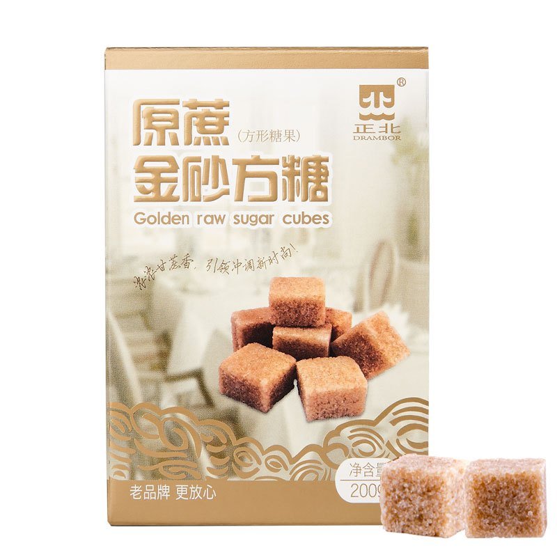 正北原蔗金砂方糖200g*3盒