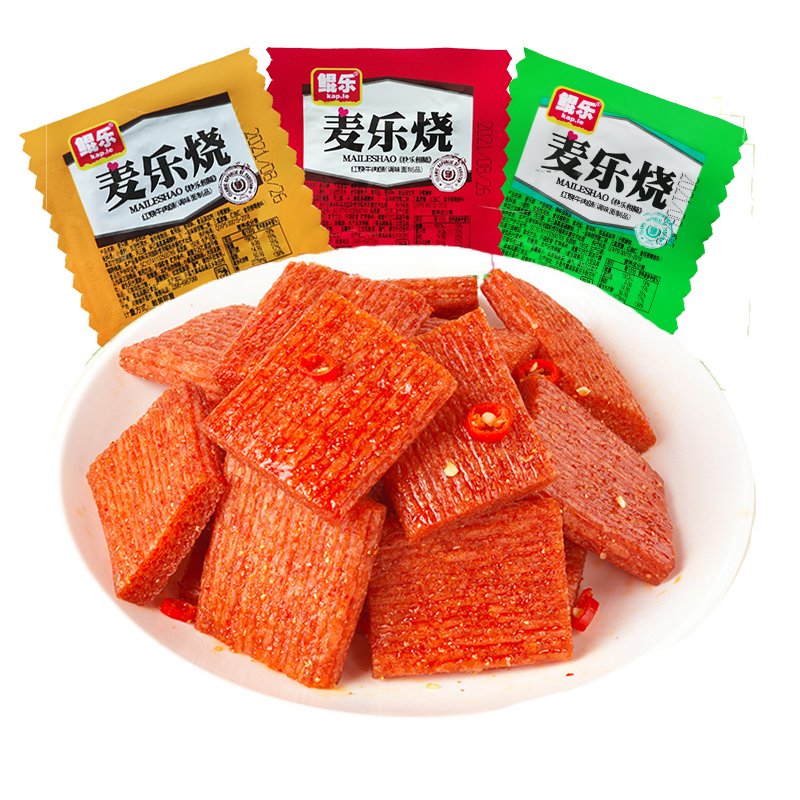 卫龙亲嘴烧系列 16个 多口味混合发货 约10g/个口味红烧牛肉味麦辣鸡汁味川香风味