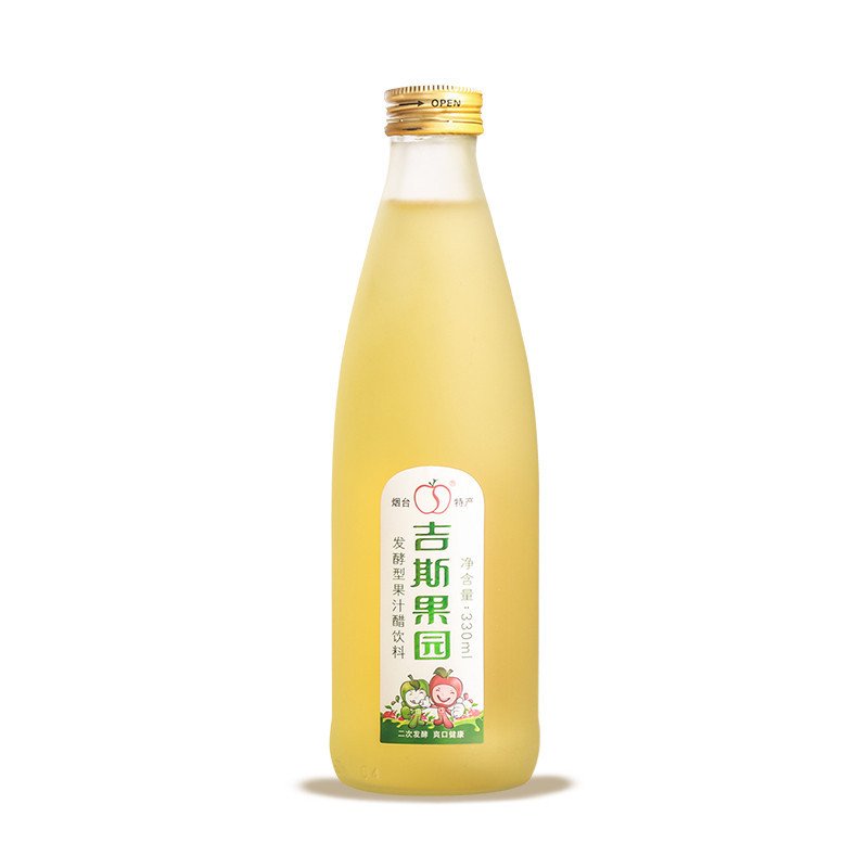 烟台特产吉斯果园苹果醋饮料330ML*6瓶装发酵果汁饮料饮品