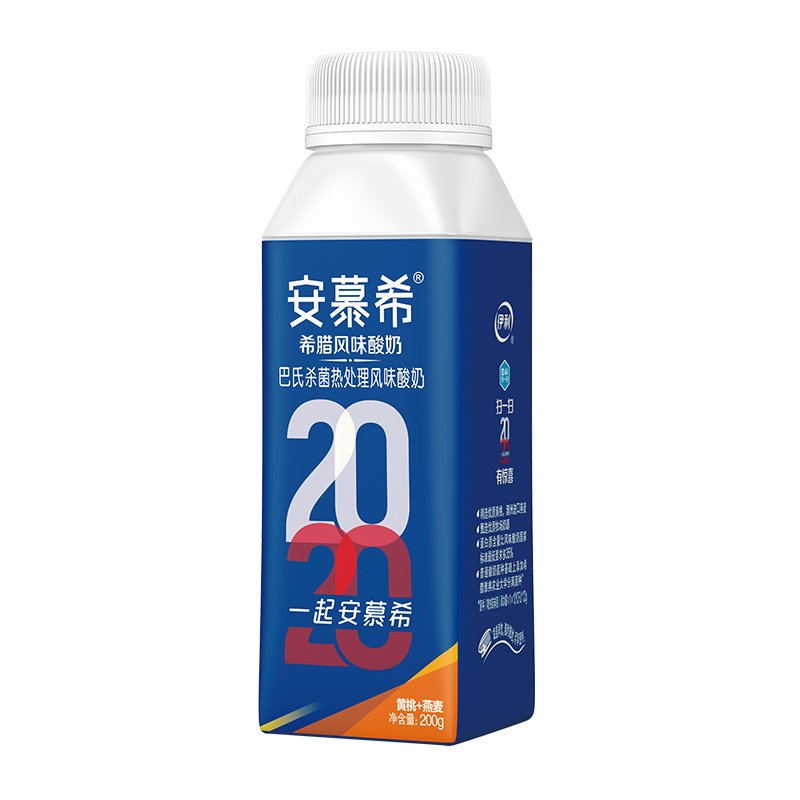 伊利安慕希希腊风味酸奶黄桃燕麦200g