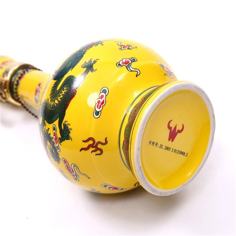 牛栏山二锅头 经典黄龙（黄瓷瓶）45度清香型白酒 500ml*6瓶 整箱装