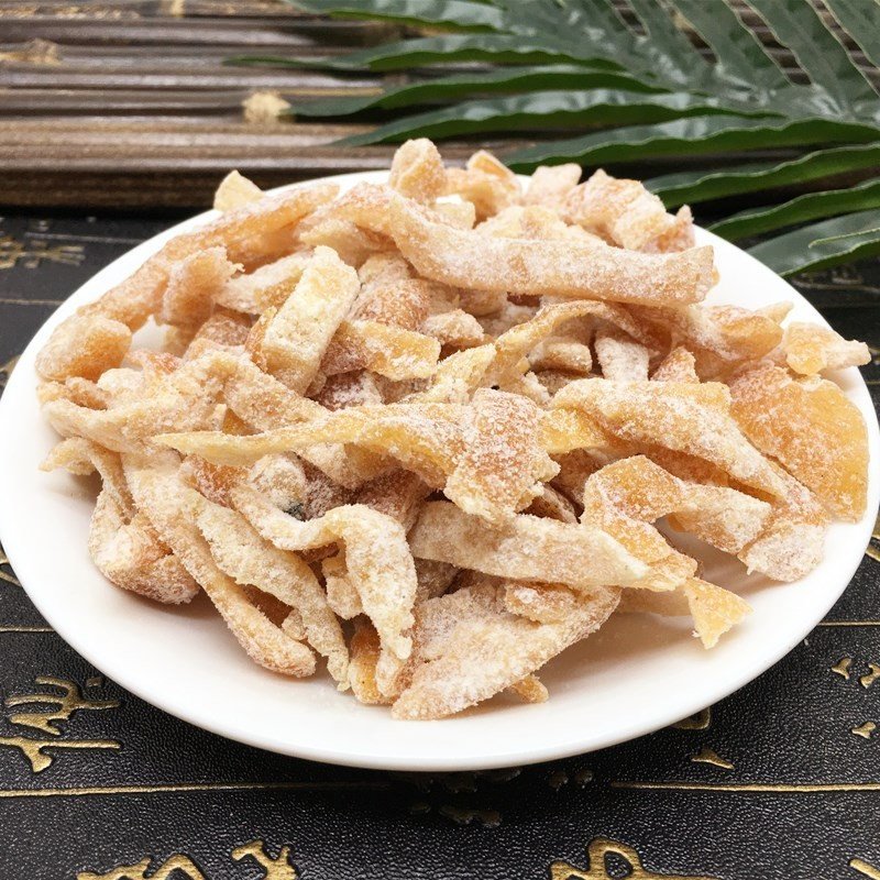 盐津陈皮500g桔子皮散装即食陈皮干橙皮零食酸甜陈皮丝陈皮0U6H4J