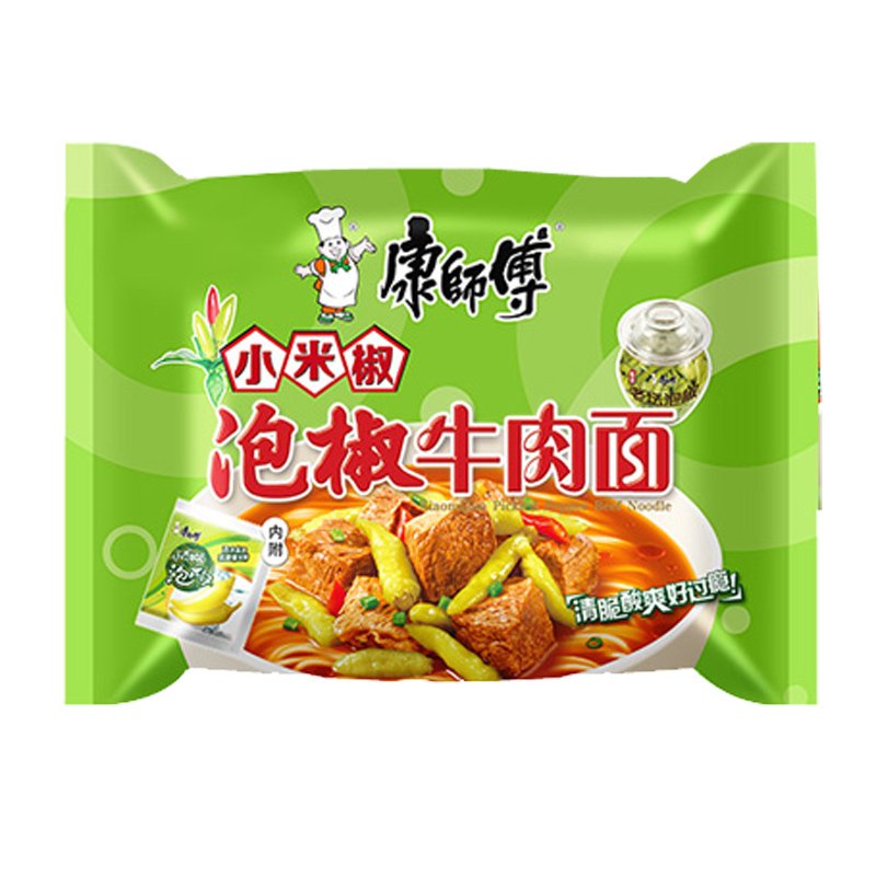 康师傅经典方便面 泡椒牛肉面101g*20袋