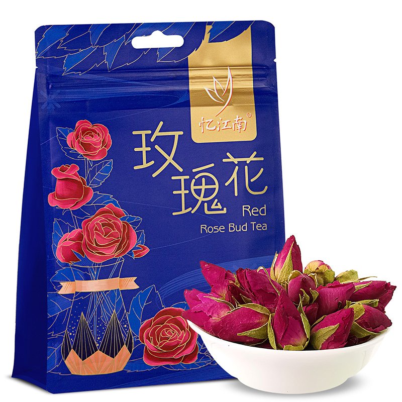 忆江南玫瑰花茶 干玫瑰 花草茶叶袋装