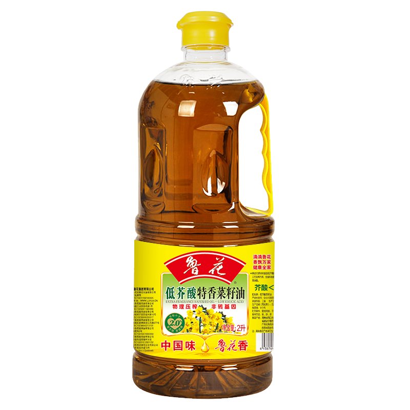 鲁花压榨特香菜籽油2L