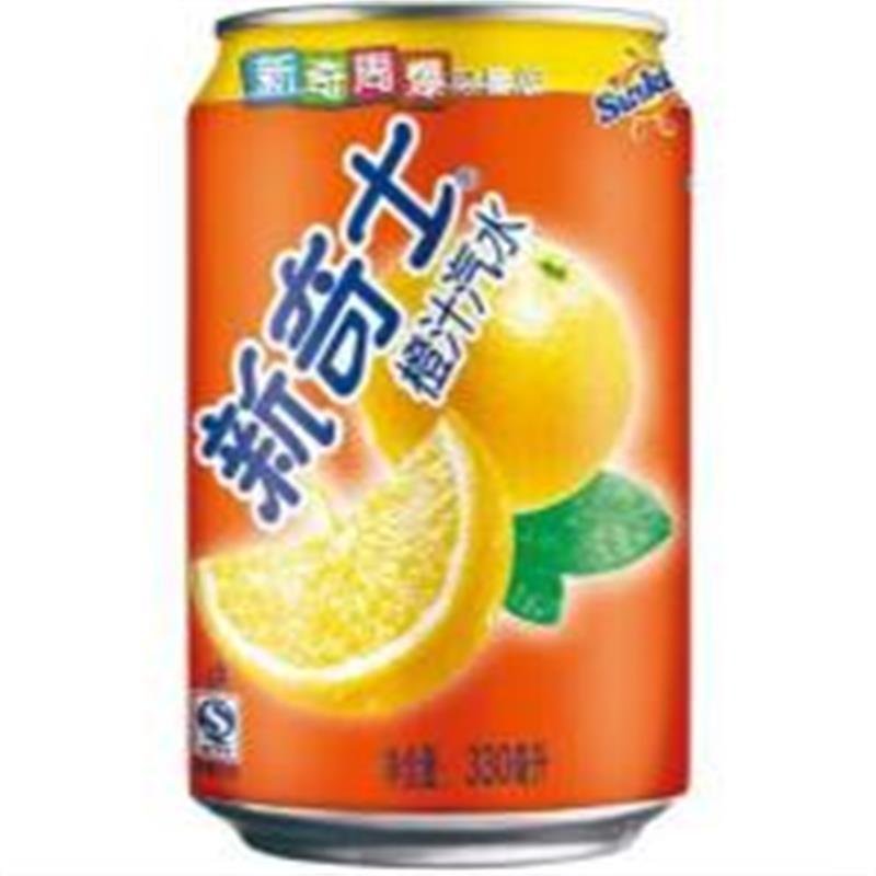 新奇士橙汁汽水330ML