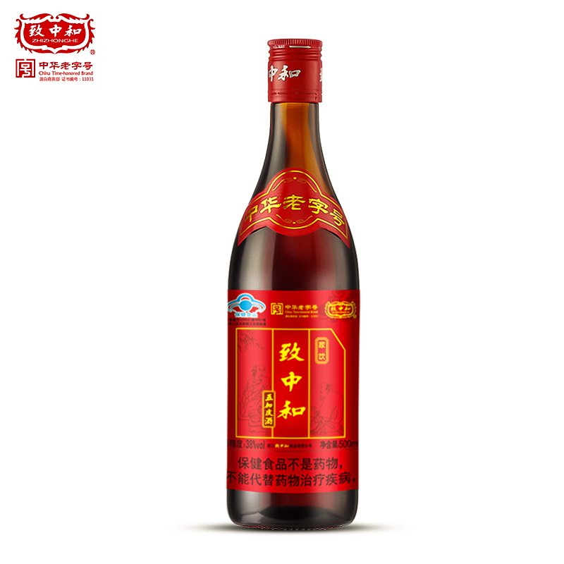 致中和 38度五加皮酒家饮500ml*12瓶