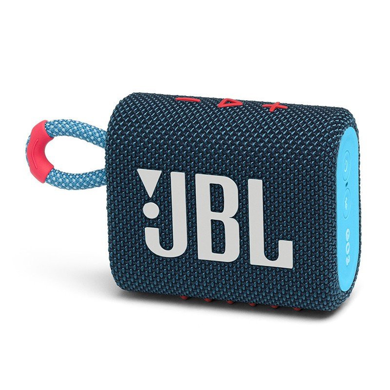 JBL GO3 音乐金砖三代 便携式蓝牙音箱 低音炮 户外音箱 迷你小音响 高效充电长续航 防水防尘设计 蓝拼粉色