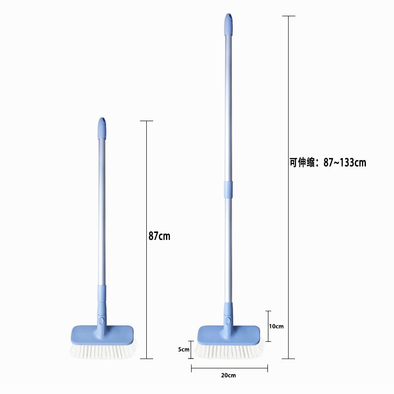 长柄硬毛地刷133cm铝合金伸缩加长地板刷金铂喜长柄硬毛卫生间地刷瓷砖