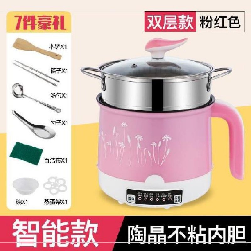 耐磨电饭锅时光旧巷加厚简易加大小家省电炖煮炒菜多层自动煮饭电饭煲 智能款）卡其不粘锅送7礼