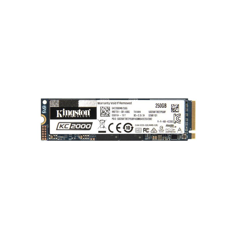 金士顿(Kingston) KC2000系列 250GB SSD固态硬盘 M.2 (NVMe协议)