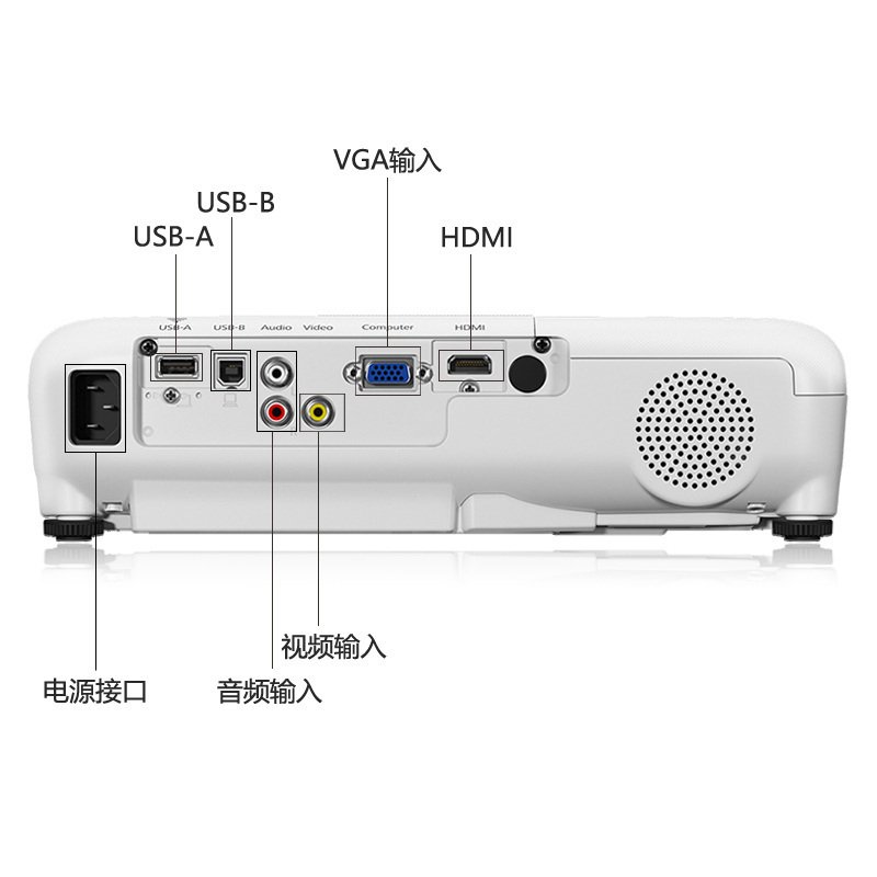 爱普生(EPSON)CB-W06【120英寸16:10电动幕布+免费安装】办公投影机 教学会议投影 家用高清投影仪