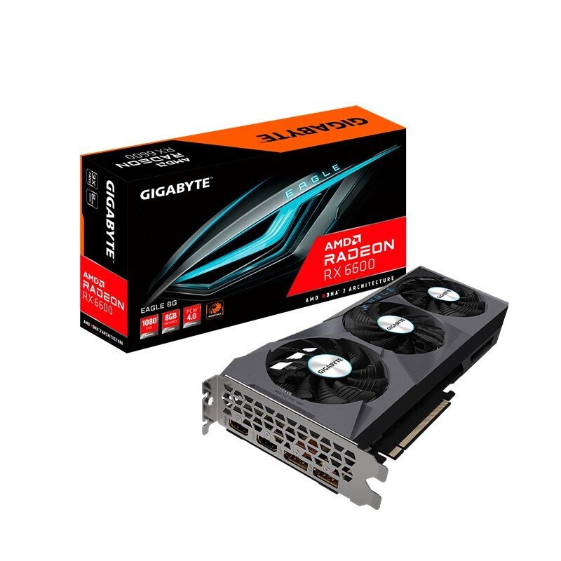 技嘉（GIGABYTE）RX6600 EAGLE 8G独显 台式电脑游戏显卡 AMD显卡电竞游戏设计新品