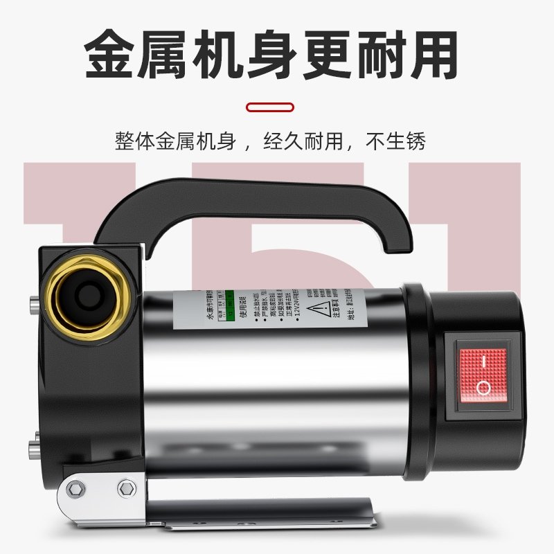 正反转电动抽油泵12V24V220V伏自吸泵直流柴油泵加油机抽油器-新二代220V单+6米+自封计量枪