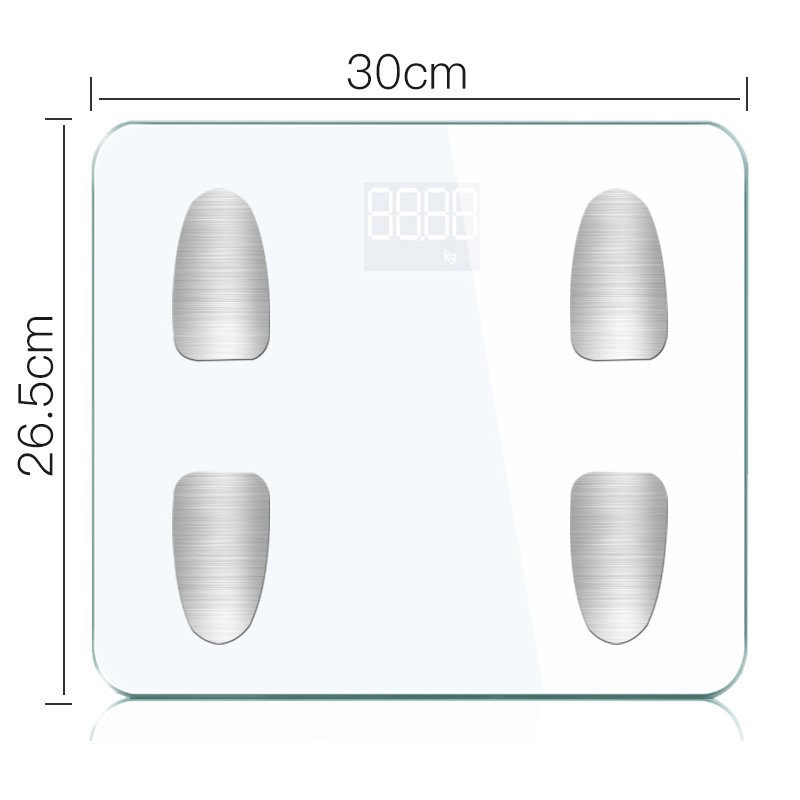 体脂秤时光旧巷智能精准家用电子秤男女专业健身房测体重脂肪 minis版-送电池_762