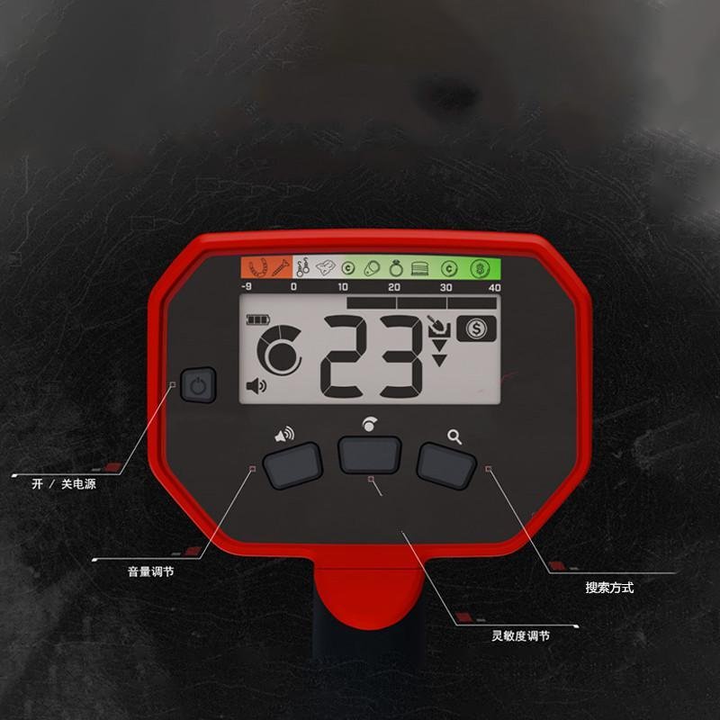 minelab340/440/540地下闪电客金属探测仪器探宝探金考古寻宝 觅宝红魔440_837