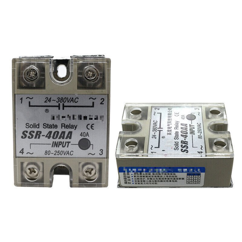 SSR-40AA单相固态继电器220V交流控10A/25A/60A/100A小型固体模块 SSR-10AA(交流_597