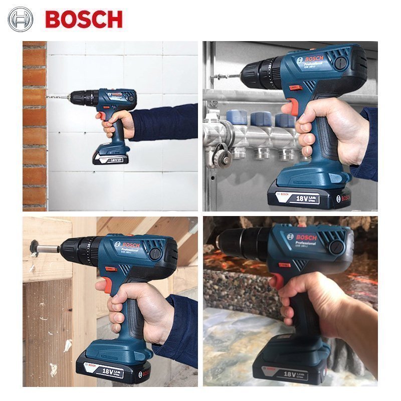 博世(BOSCH)充电式冲击钻18V锂电手电钻电动螺丝刀手枪钻博世工具 【GSB140双电池标配】赠附件