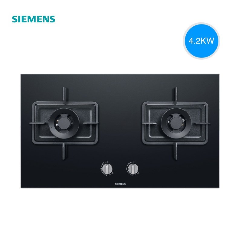 SIEMENS/西门子大火力燃气灶熄火保护/猛火台式双灶天然气灶233MP 黑色 天然气ZOY593