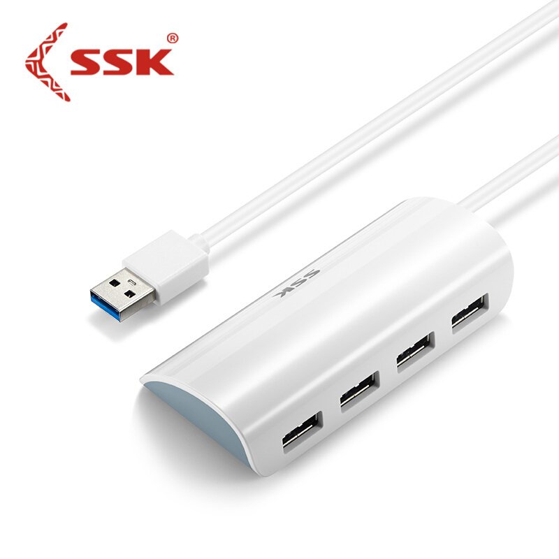 飚王（SSK）SHU808 四口USB3.0高速传输分线器 多功能扩展集线器HUB自带1 米 带Micro-USB接口