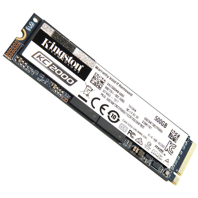 金士顿(Kingston) 500GB SSD固态硬盘 M.2（2280）接口(NVMe协议) KC2000系列