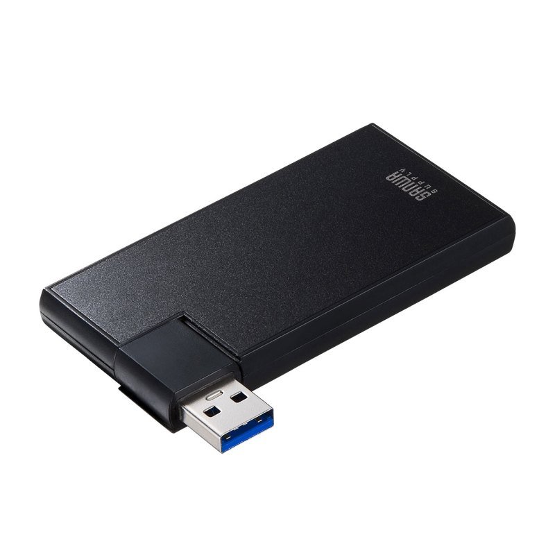 日本山业（SANWA）USB3.0旋转集线器高速多口分线器4口可旋转接口USB-3HSC1BK