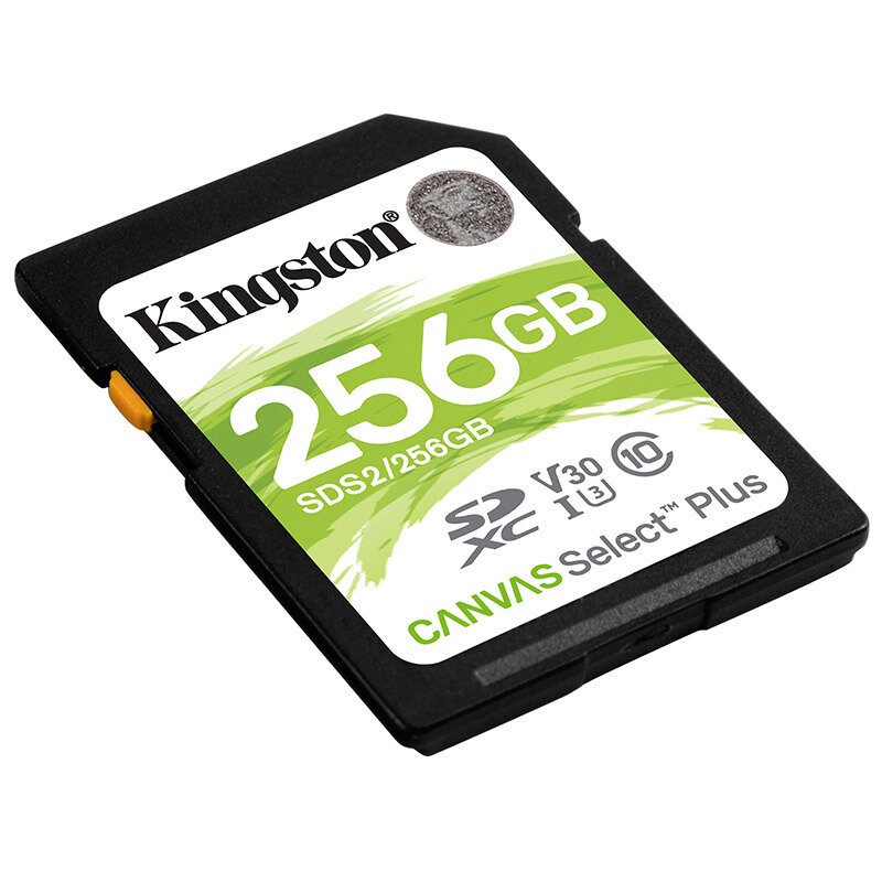 金士顿(Kingston)256GB U3 V30 支持4K SD存储卡高速升级版相机内存卡 读100MB写85MB