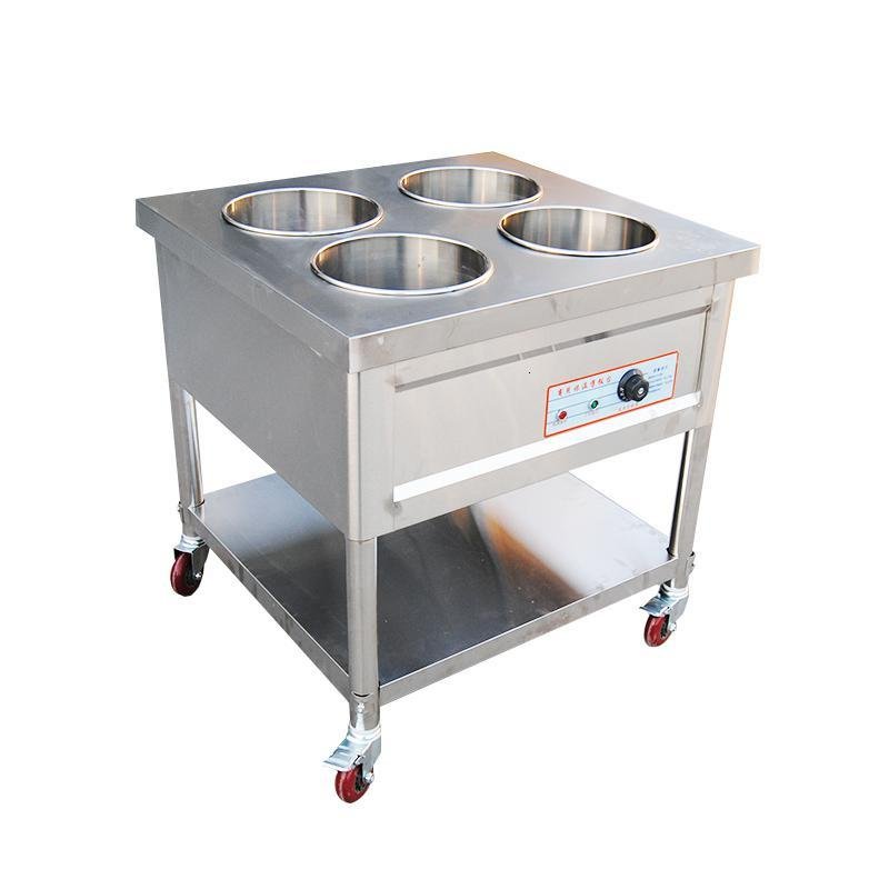 商用立式保温粥车古达汤池快餐保温台售饭台不锈钢移动加热摆摊保温车