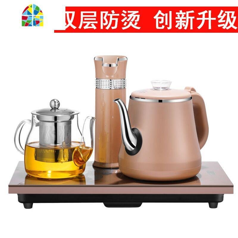 全自动上水壶电热烧水壶茶台一体器家用抽水式泡茶具保温专用套装 FENGHOU 升级款_779