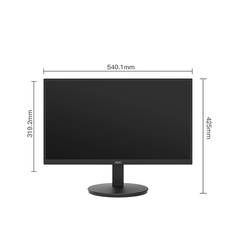 AOC显示器 24E11XHM 23.8英寸 HDMI接口1080P全高清 支持壁挂 窄边框 低蓝光爱眼不闪屏电脑显示器