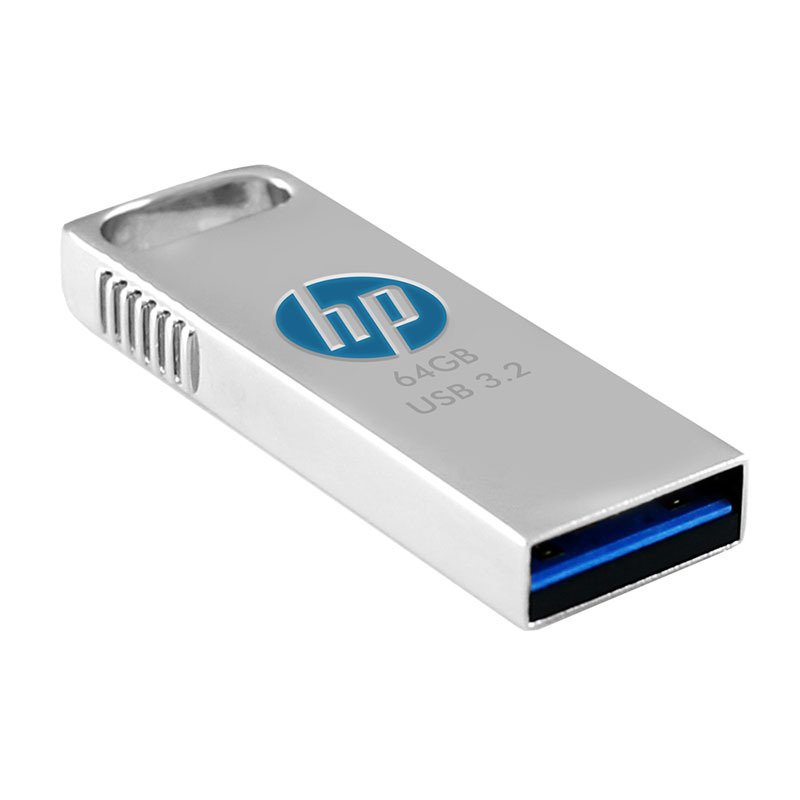 HP惠普X306W 64G U盘USB3.2 Gen1全金属商务高速传输无盖式金属一体