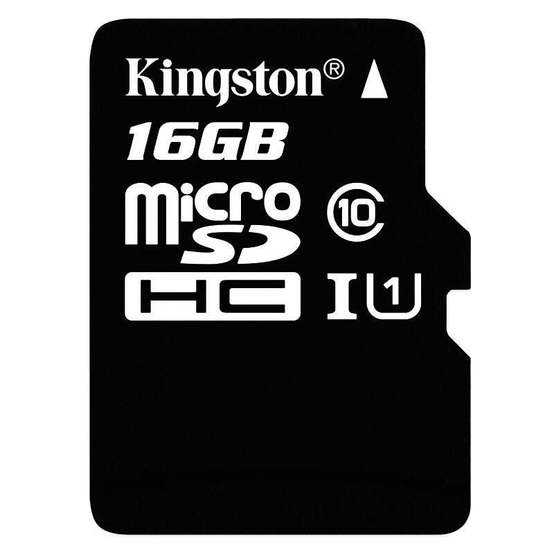 Kingston金士顿16GB高速手机内存卡16g监控摄像头TF储存卡适用于华为VIVO小米oppo手机TF卡