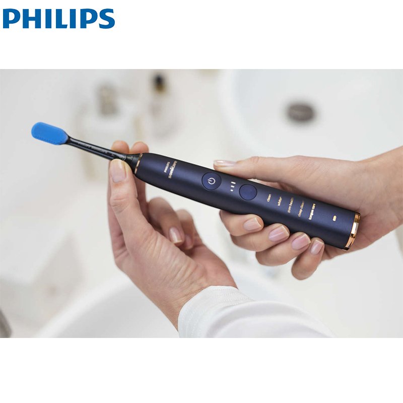 飞利浦(Philips)电动牙刷HX9954充电式成人声波震动牙刷蓝牙版 钻石亮白智能型