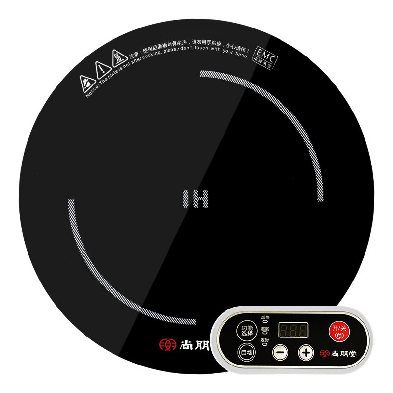 尚朋堂 SPT-C20R 商用小火锅店电磁炉 圆形嵌入式 内嵌式镶嵌2000W大功率火锅店电磁炉 黑色