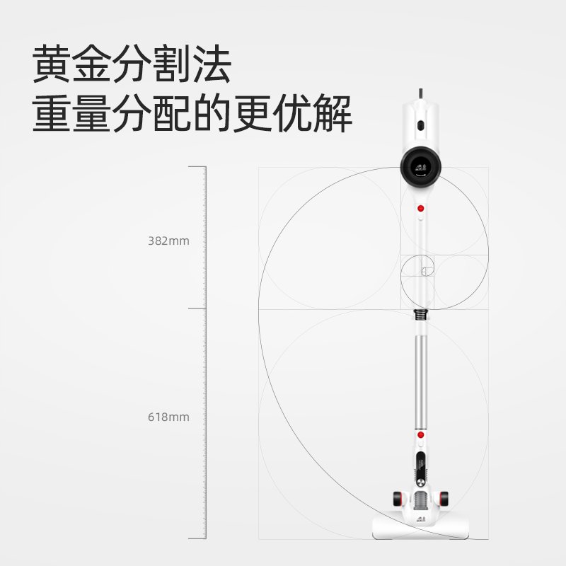 小狗吸尘器家用强力大功率有线推杆手持式小型吸尘机HC05 Plus 白色VV7LYQ