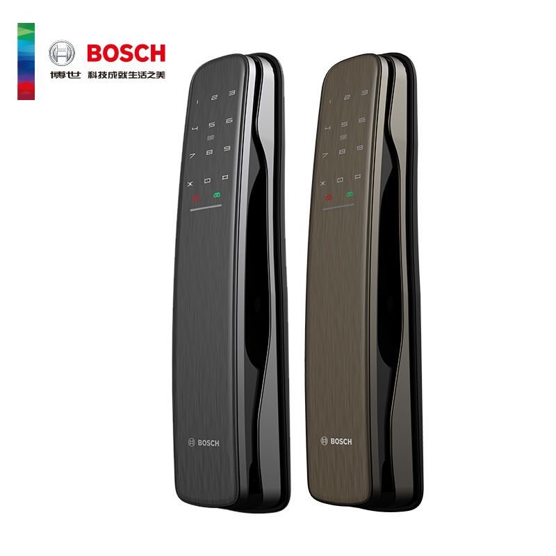 博世（BOSCH）指纹锁智能锁智能锁电子锁智能家居家用防盗密码磁卡锁 EL800A琥珀金