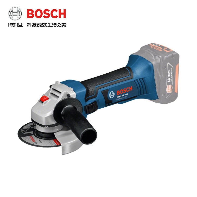 博世（BOSCH）锂电工具GWS18V-Li充电角磨机100 125mm角向磨光机切割机打磨 新款GWS18V-_328