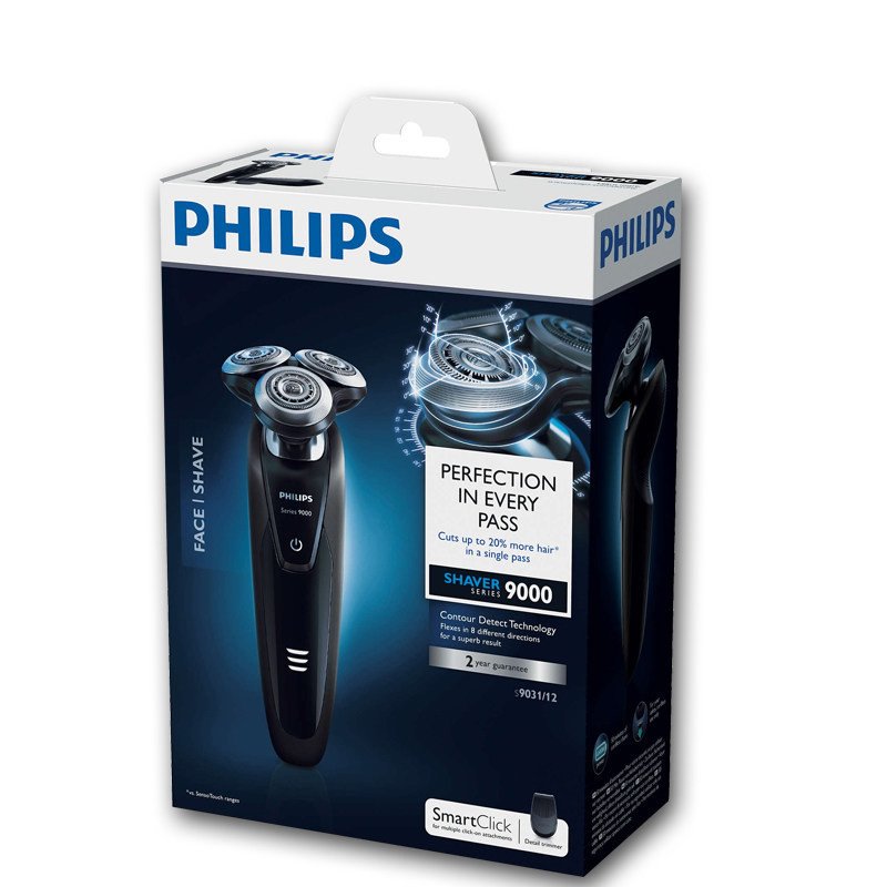 飞利浦（PHILIPS）剃须刀S9031三刀头双层刀片全身水洗充电刮胡刀_1