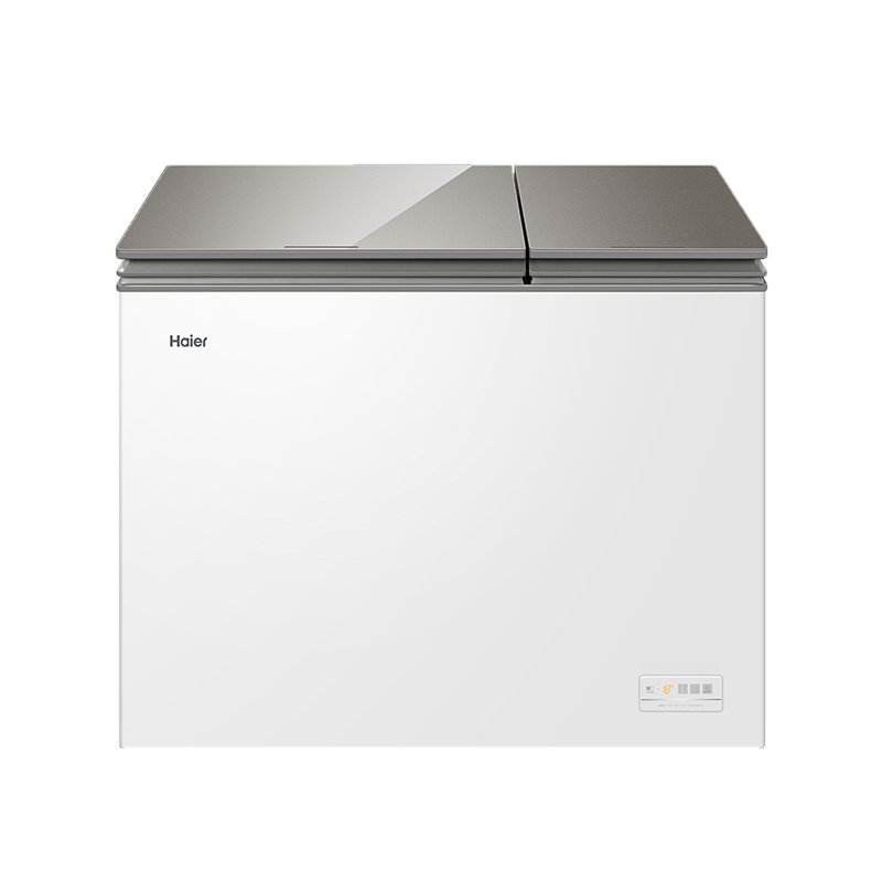 Haier海尔家用双温冰柜大冷冻小冷藏 彩晶面板节能静音冷柜减霜家用冰柜212升 FCD-212XER