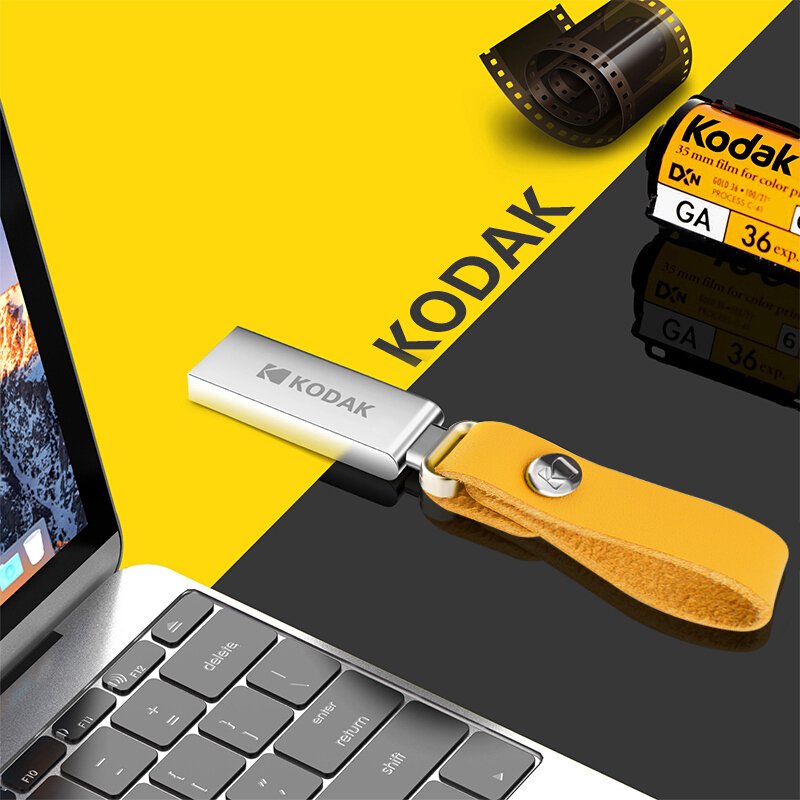 柯达(Kodak) U盘32GB K123 高速USB3.0 读速120MB/s 全金属防水 商务办公学生优盘32G