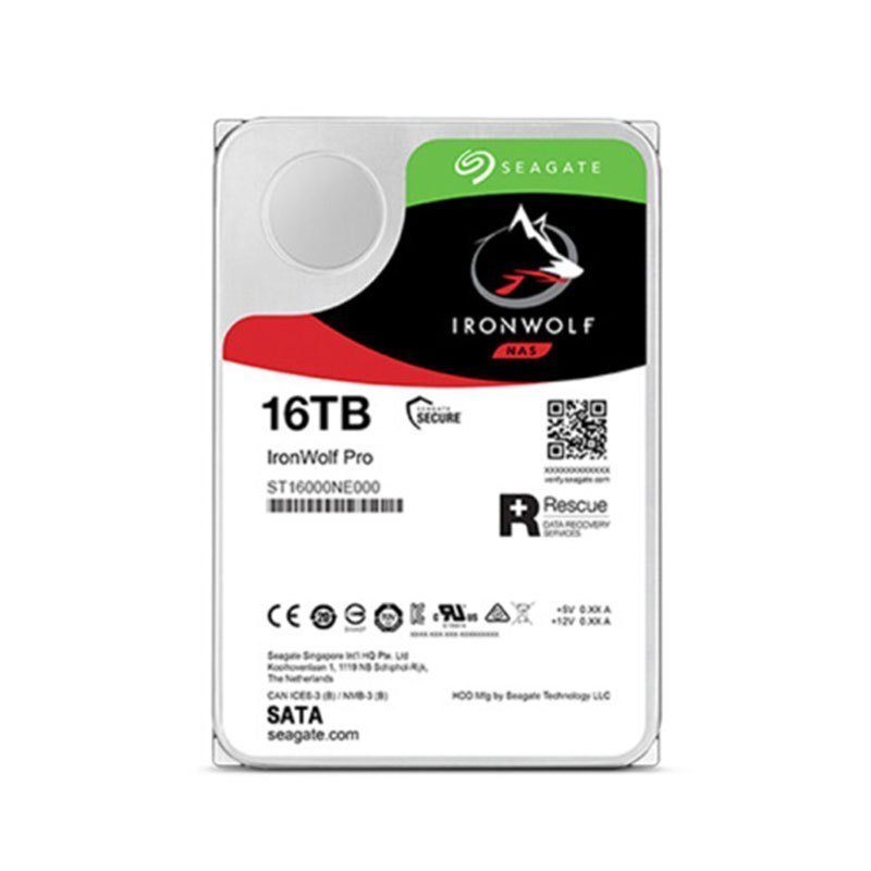 希捷(Seagate)酷狼PRO系列 16T 7200转 256M 网络存储(NAS)硬盘 ST16000NE000