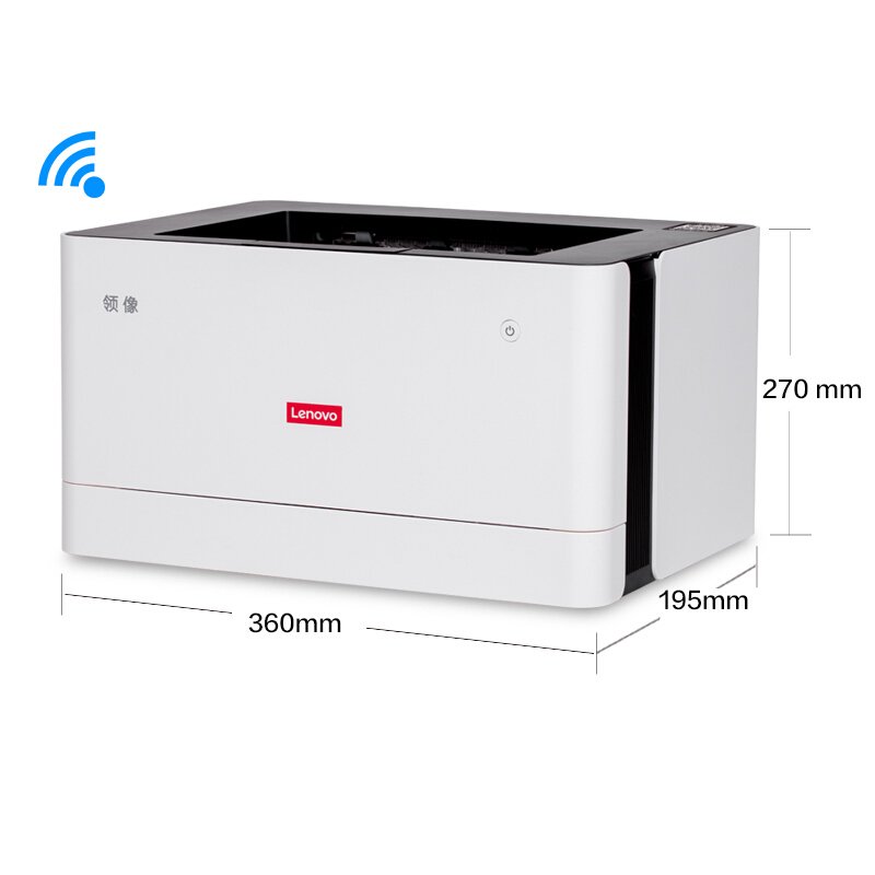 联想（Lenovo）领像L100W 新品 黑白激光无线WiFi 单功能打印机 办公商用家用A4打印 APP打印