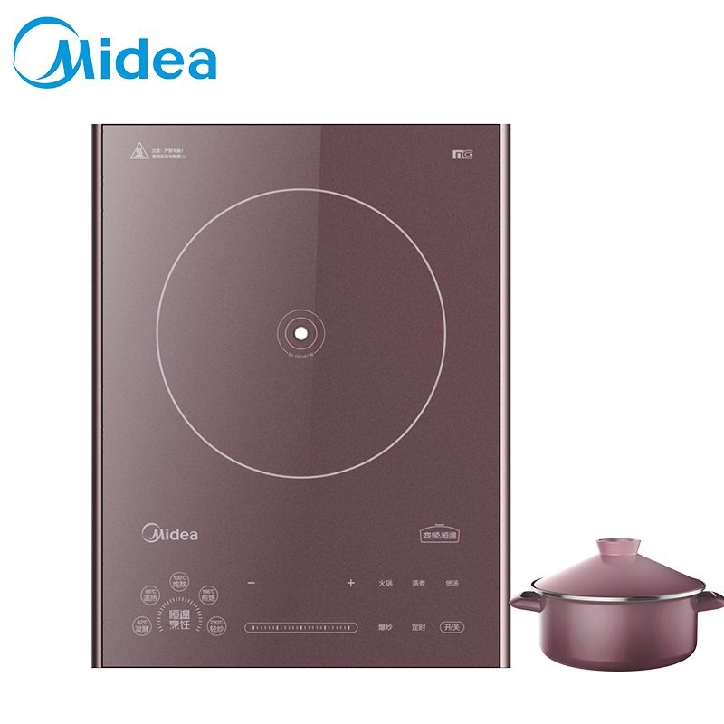 美的（Midea）电磁炉C22-QH2238 IH变频恒匀火聚能大线圈MCG微晶面板点滑双控电磁灶_662